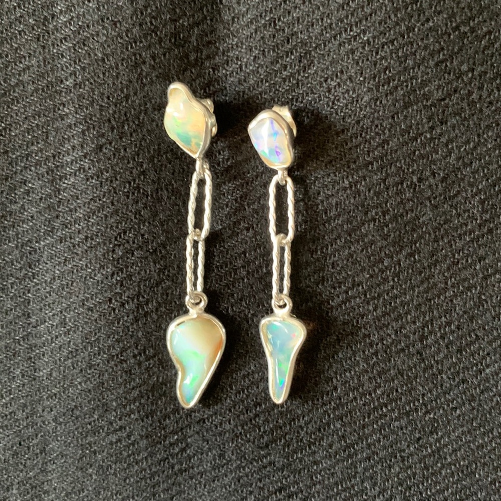 Ethiopian wello opal earings